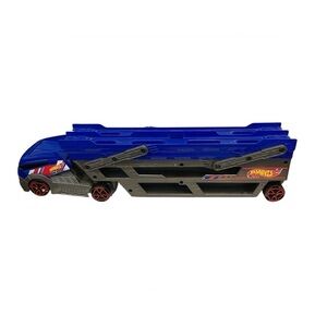 Mattel Hot Wheels Blue and Black Car Transporter hold 30+ cars